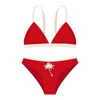 jolis maillots de bain pour femmes. hauts et bas de bikini à la mode. maillots de bain femme pour les vacances d'été vecteur