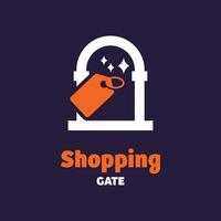 logo porte shopping vecteur