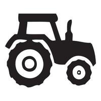 icône de tracteur sur fond blanc. illustration vectorielle. vecteur