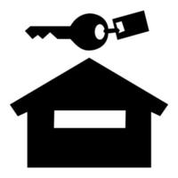 icônes de maison et de clé, symboles d'embarquement ou de nouvelle maison. adapté aux activités immobilières. illustration vectorielle. vecteur