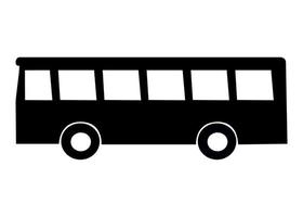 icône d'autobus. symbole du terminal de bus ou arrêt des transports en commun. illustration vectorielle. vecteur