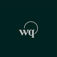 wq initiales logo monogramme vecteur