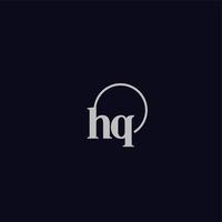 monogramme du logo hq initiales vecteur