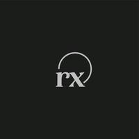 monogramme du logo des initiales rx vecteur