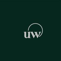 uw initiales logo monogramme vecteur