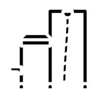 illustration vectorielle d'icône de glyphe de remise en forme d'entraînement vecteur