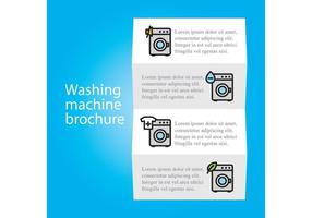 Brochure de machine à laver Modèle vectoriel