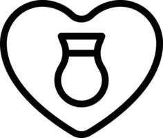 illustration vectorielle de poterie d'amour sur fond. symboles de qualité premium. icônes vectorielles pour le concept et la conception graphique. vecteur