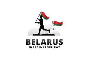 fond de conception de la fête de l'indépendance de la biélorussie pour le moment international vecteur