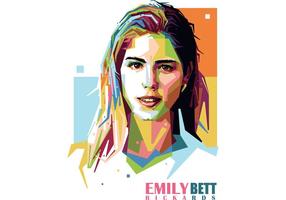 Emily Bett Rickards Vector Portrait
