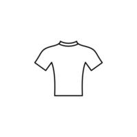 chemise, mode, polo, vêtements fine ligne icône vector illustration logo modèle. adapté à de nombreuses fins.