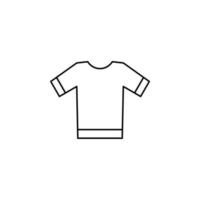 chemise, mode, polo, vêtements fine ligne icône vector illustration logo modèle. adapté à de nombreuses fins.