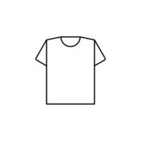 chemise, mode, polo, vêtements fine ligne icône vector illustration logo modèle. adapté à de nombreuses fins.