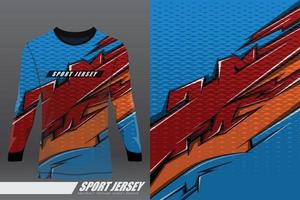 tshirt design sportif pour la course, le maillot, le cyclisme, le football, les jeux, le motocross vecteur