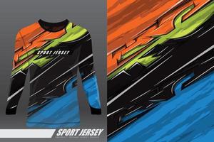 tshirt design sportif pour la course, le maillot, le cyclisme, le football, les jeux, le motocross vecteur