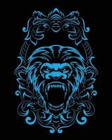 kong artwork illustration et t shirt design vecteur premium