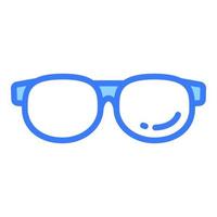 icône plate de vecteur de lunettes, icône d'école et d'éducation