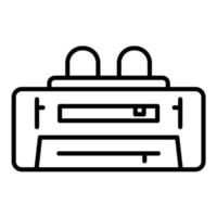 icône de ligne de sac de sport vecteur