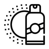 illustration vectorielle de l'icône de la ligne de la bouteille de peau de protection solaire vecteur