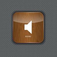 musique bois application icônes illustration vectorielle vecteur