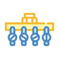 illustration vectorielle de l'icône de couleur du système de canalisation d'irrigation vecteur