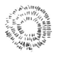 icône de vecteur sunburst doodle rétro. élément de conception d'explosion dessiné à la main.