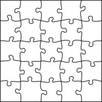 modèle de puzzle simple. vecteur