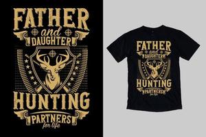 conception de t shirt de chasse pour le vecteur de chasse