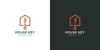 vecteur de logo clé de maison