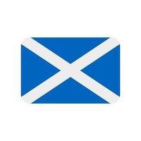 icône de vecteur de drapeau ecosse isolé sur fond blanc