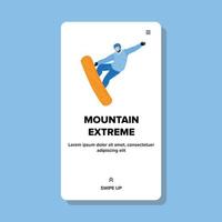 activité de sport extrême de montagne sportif vector illustration