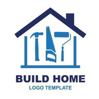 construire le logo de la maison pour votre entreprise de construction vecteur