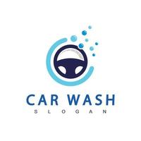 modèle de conception de logo de lavage de voiture vecteur