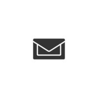 icône de ligne de glyphe de courrier de message. signe de style glyphe pour le concept mobile et la conception web. icône de vecteur de glyphe. symbole, illustration de logo. graphique vectoriel