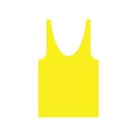 eps10 vecteur jaune débardeur solide icône ou logo dans un style moderne simple et branché isolé sur fond blanc