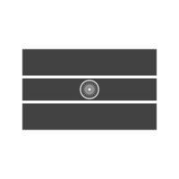 icône noire de glyphe de l'inde vecteur