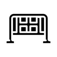 illustration vectorielle d'icône de glyphe de réunion de protestation de barrière vecteur