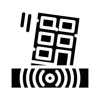 tremblement de terre catastrophe glyphe icône illustration vectorielle vecteur