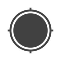 icône noire de glyphe d'accès à l'emplacement vecteur