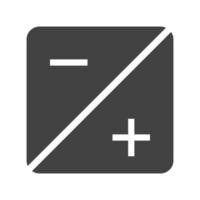 icône noire de glyphe d'exposition vecteur