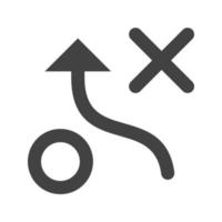icône noire de glyphe de consultation de stratégie vecteur