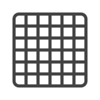icône noire de glyphe de grille vecteur