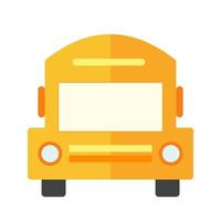 icône multicolore plat autobus scolaire vecteur