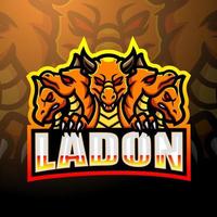 création de logo esport mascotte ladon vecteur