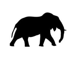 icône de symbole d'éléphant vecteur