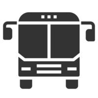 icône de bus symbole vecteur conception simple pour l'utilisation dans les infographies de logo de rapport web graphique