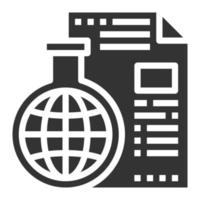 icône de recherche mondiale vecteur symbole d'affaires