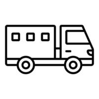 style d'icône de camion militaire vecteur