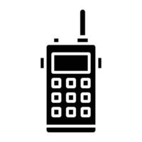 style d'icône de talkie-walkie vecteur