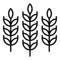 style d'icône de blé vecteur